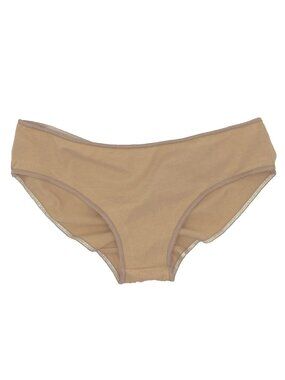 AMERICAN APPAREL DEADSTOCK UNDERWEAR PANTIES SHIRRED BACK RUCHED BEIGE NWT XS